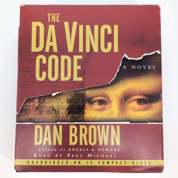 The Da Vinci Code 13 Compact Discs / CDs AUDIO BOOK Novel by Dan Brown - GUC - Picture 1 of 15